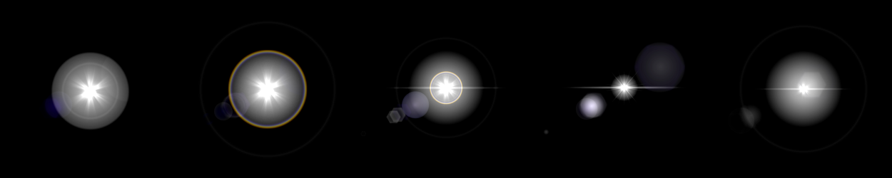 Lensflare seeds 0-4